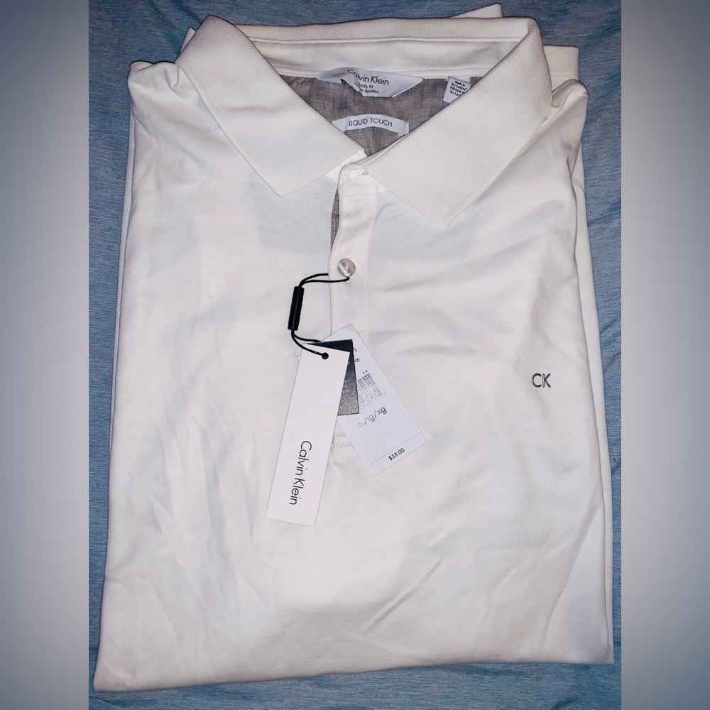 Calvin Klein Men's Cotton Liquid Touch Polo XL